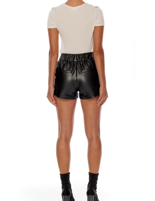 Tanya Faux Leather Shorts