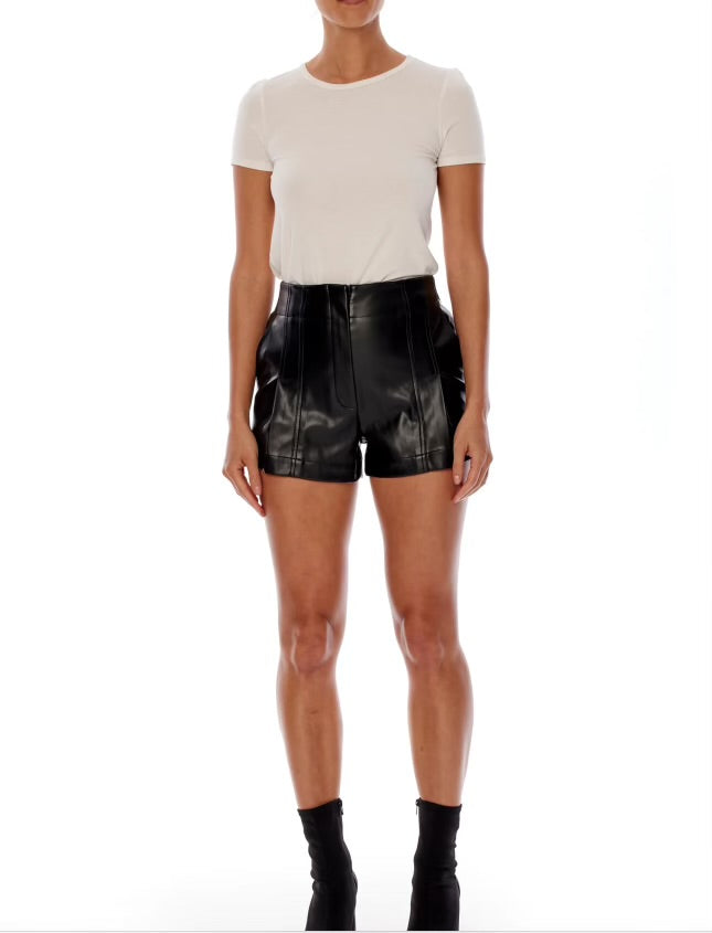 Tanya Faux Leather Shorts