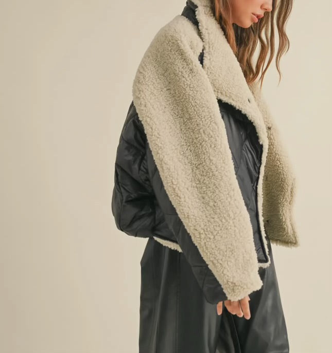 Quilt Sherpa Jacket