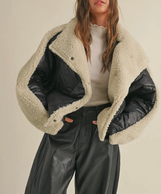 Quilt Sherpa Jacket