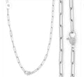 Long Matte Paperclip Chain