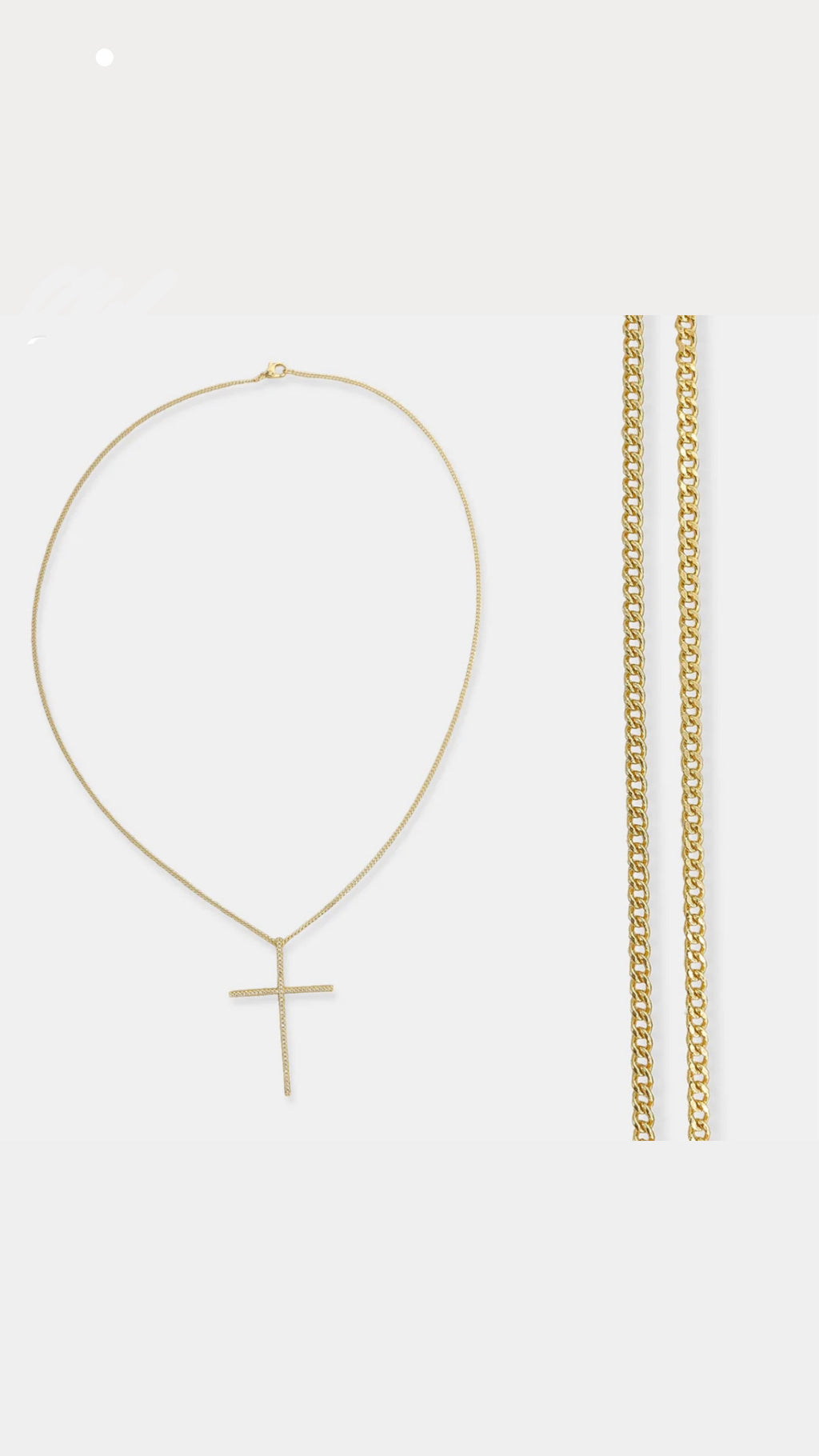 Cross Chain Necklace
