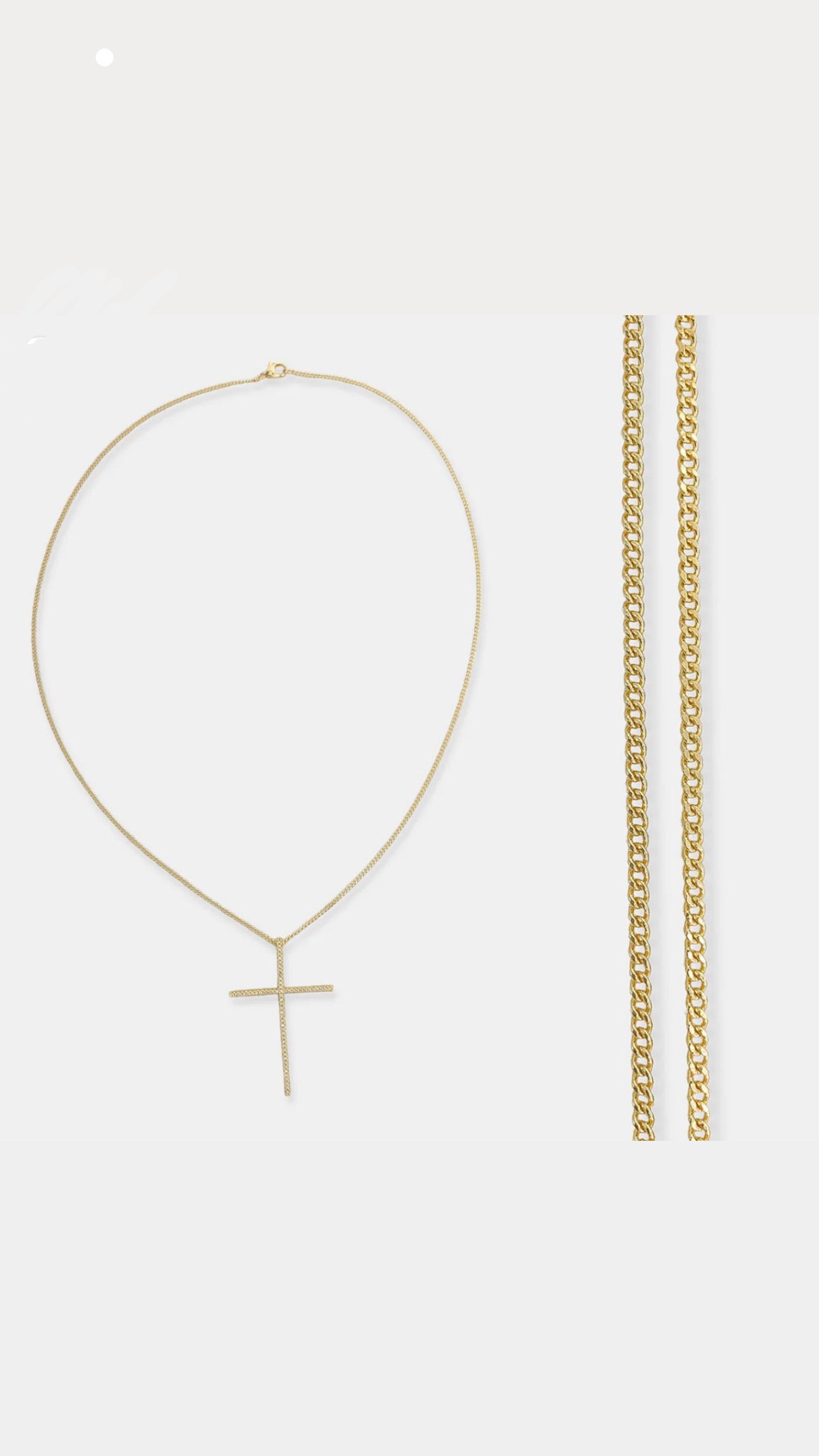 Cross Chain Necklace