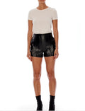 Tanya Faux Leather Shorts