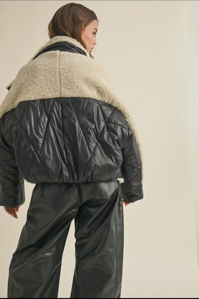 Quilt Sherpa Jacket