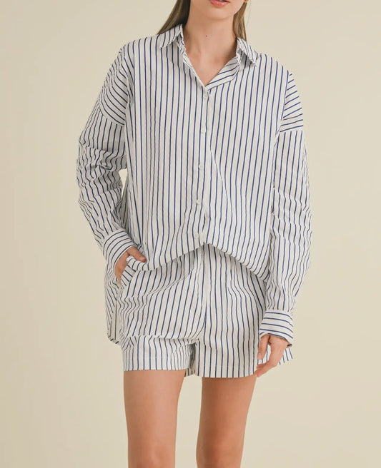 Striped Oversize Set