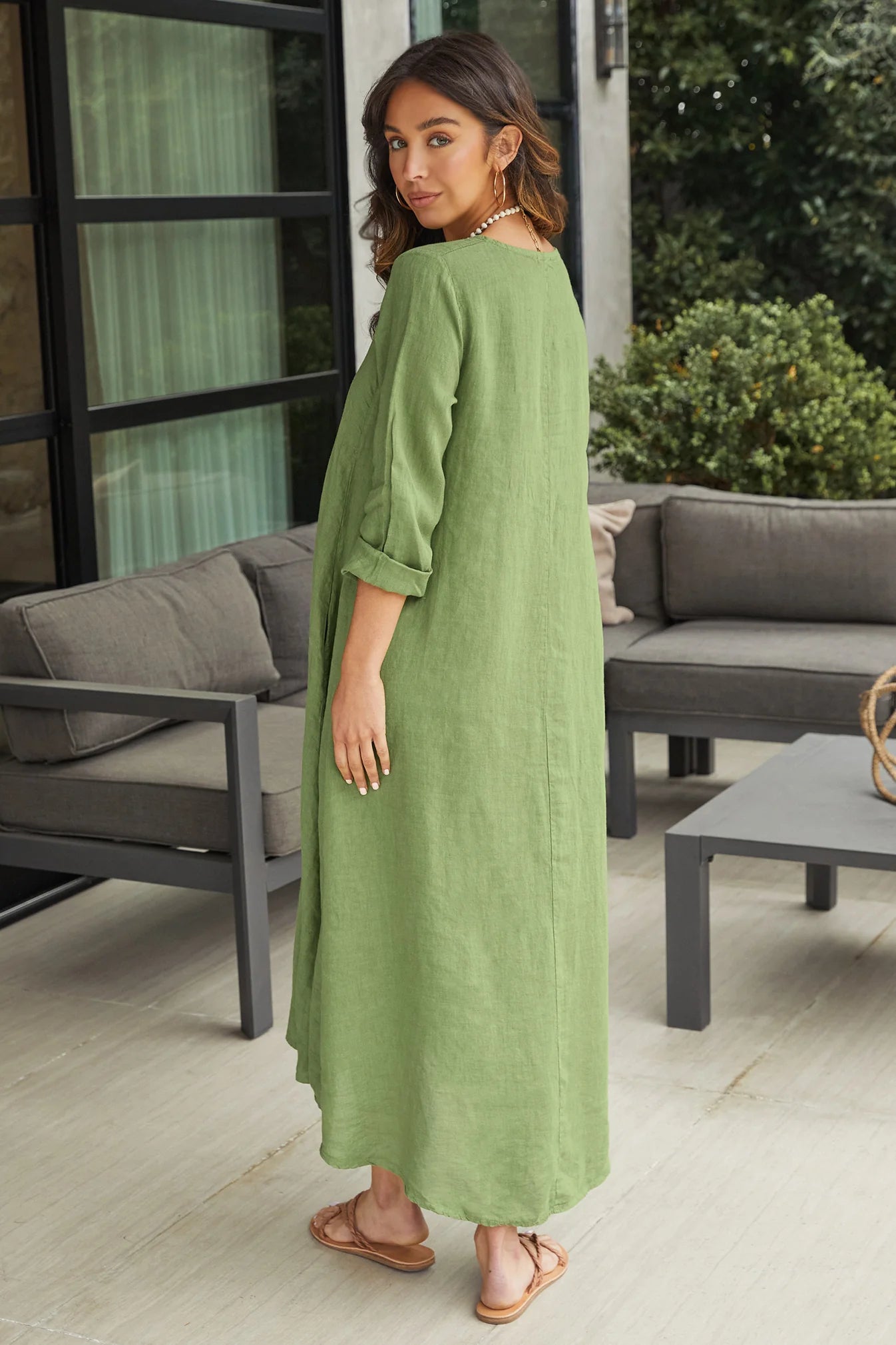 Linen Maxi Dress