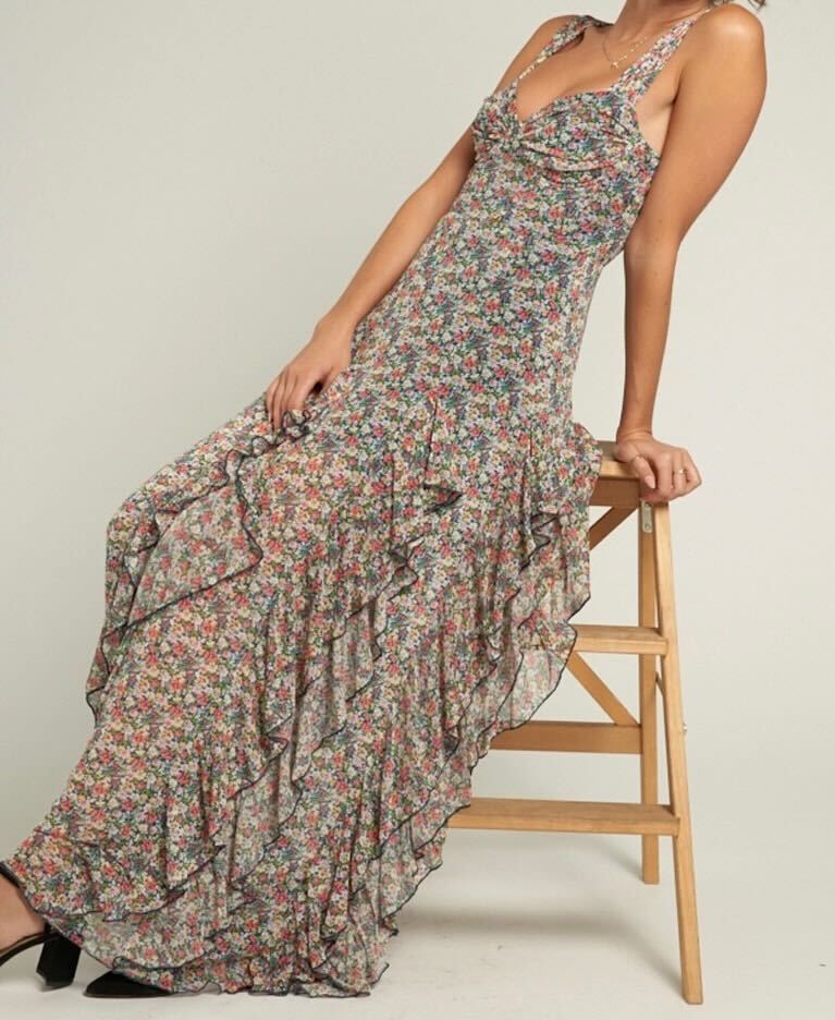 Bloom Floral Maxi Dress – House of Joka