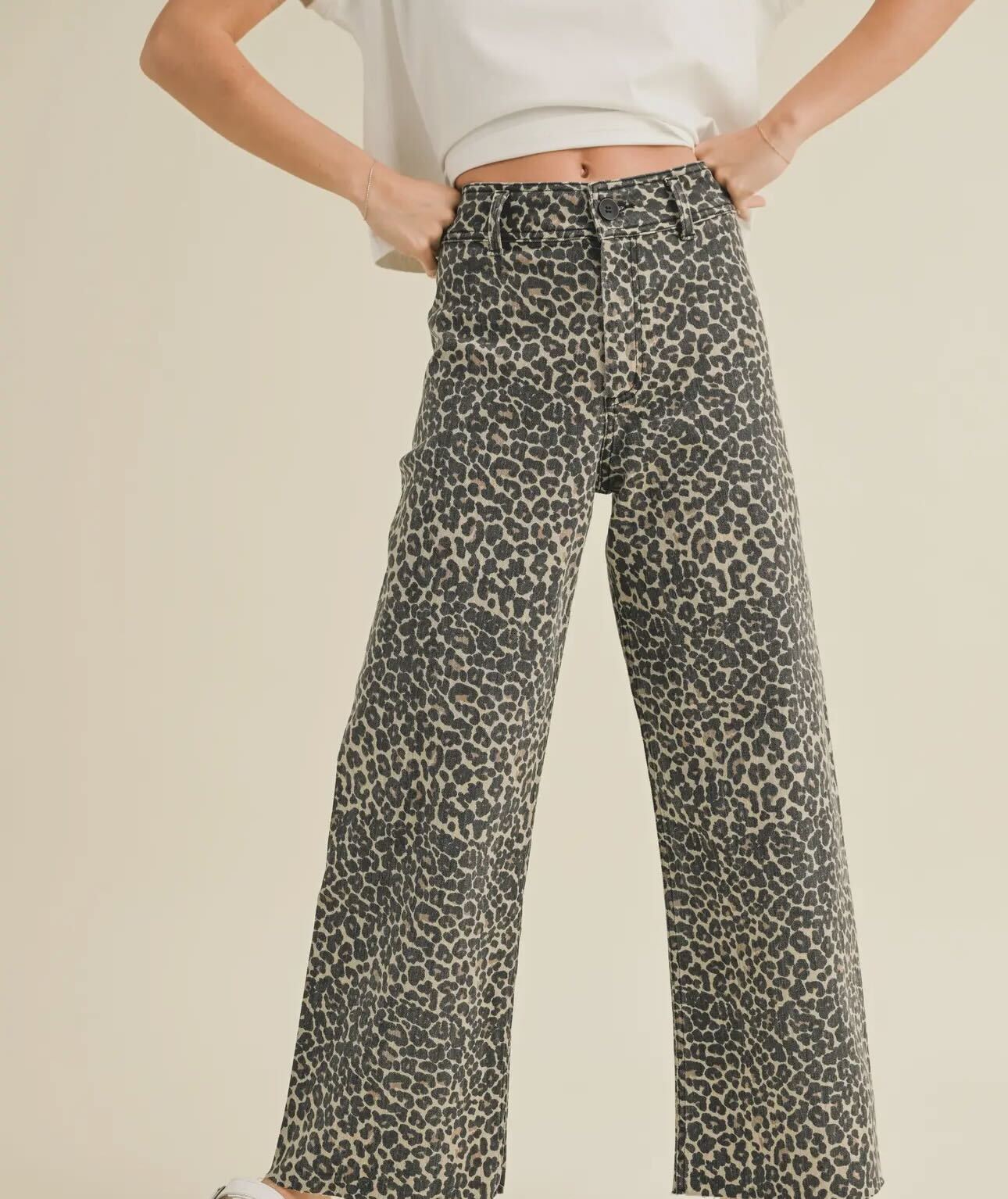 Leopard Print Jeans