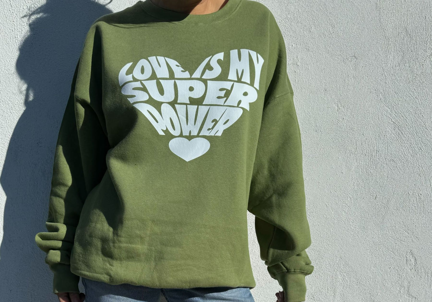 Love Is My Superpower Crewneck