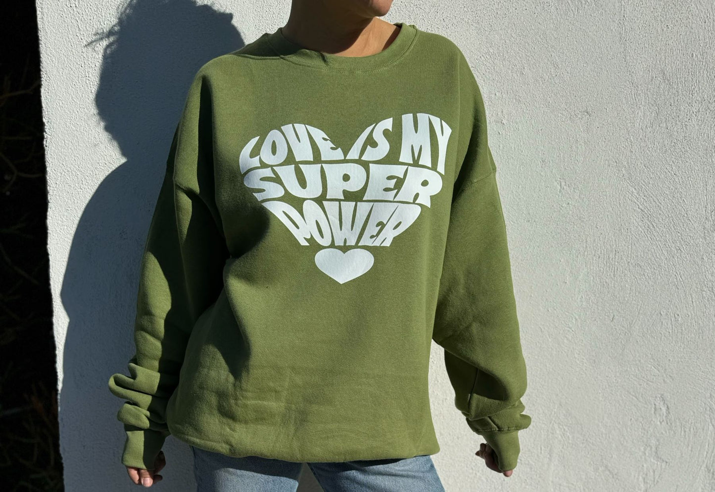 Love Is My Superpower Crewneck