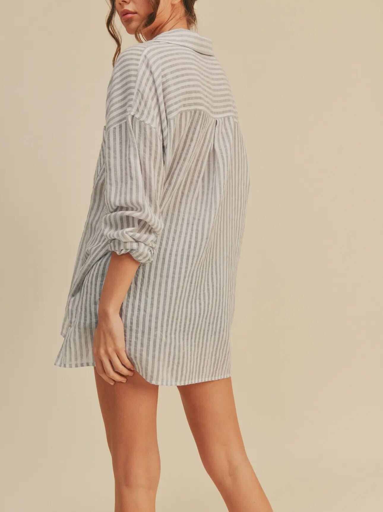 Striped Button Down Shirt