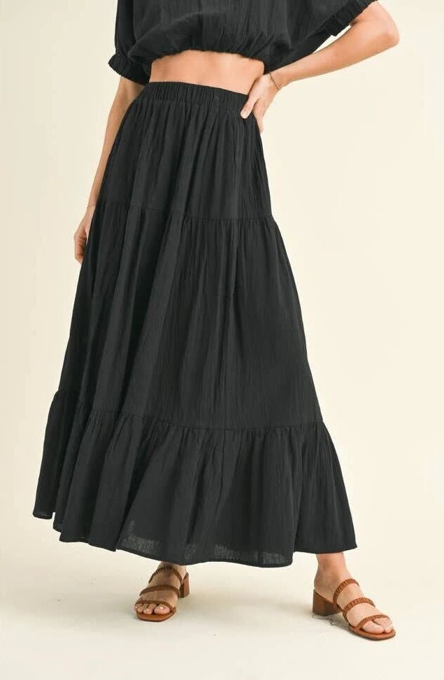 Tiered Maxi Skirt